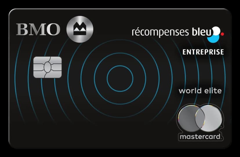 Carte Mastercard BMO Récompenses Bleu World Elite pour entreprise
