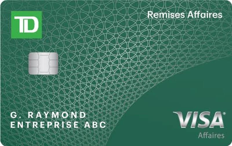 Carte Visa TD Remises Affaires