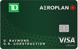Carte Visa Affaires TD Aéroplan